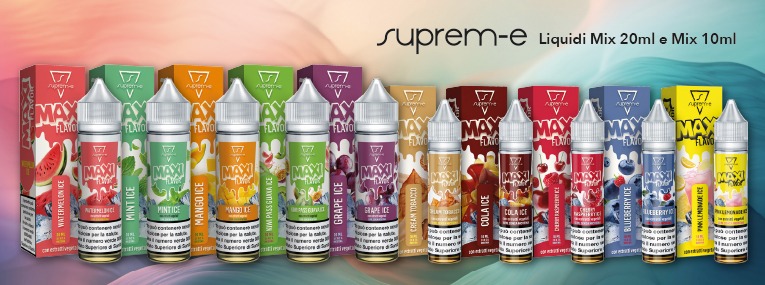 Maxi Flavor Liquido Shot 20ml e Mini Shot 10mlSuprem-e